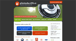 Desktop Screenshot of prestavba-lpg.cz