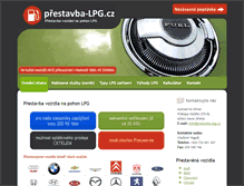 Tablet Screenshot of prestavba-lpg.cz